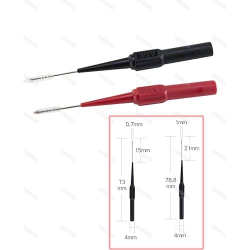 Non-destructive Universal Digital Voltmeter Multimeter Test Lead Probe Wire Pen Insulation Piercing Needle Test Probes