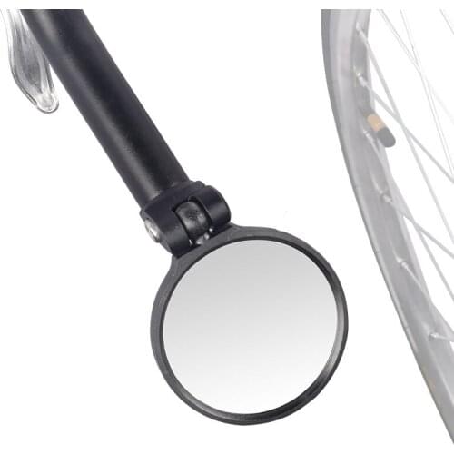 Cycle Mirror for MTB Road Bike Handlebar End Inner Mount Unbreakable Stainless Steel Lens High Impact Frame Hafny