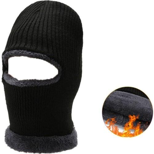 Winter Warm Fleece Beanies Hats for Women Skull Bandana Neck Warmer Balaclava Face Warmming Bonnet Cap Mens Hat Gorras Hombre