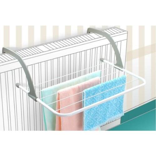 1PC Folding Metal Towel Storage Rack Cupboard Cabinet Bathroom Organizer Storage Rack Multi-purpose Clothes Drying Rack OK 0820