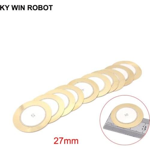 10 Pcs Piezoelectric Piezo Ceramic Wafer Plate Buzzer Loudspeaker Dia 27mm For Arduino Diy Electro