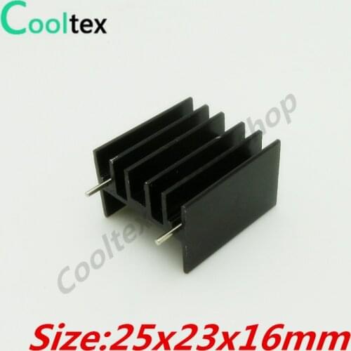 20pcs/lot 25x23x16mm MTDA7294 L298 IC heatsink heat sink radiator