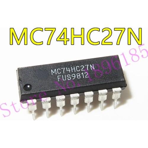 25PCS MC74HC27N 74HC27 New