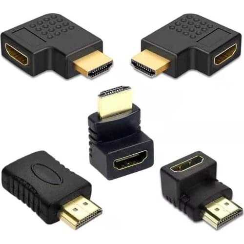 HDMI Cable Connector Adapter 270 180 90 Degree Angle HDMI Male to HDMI Female Converters for 1080P HDTV Cable Adaptor Extender