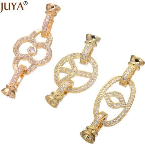 3 Types Fashion Hooks Clasps Accessories For Beads Jewelry Making Handmade Pearl Bracelets Necklaces Fastener Clasp