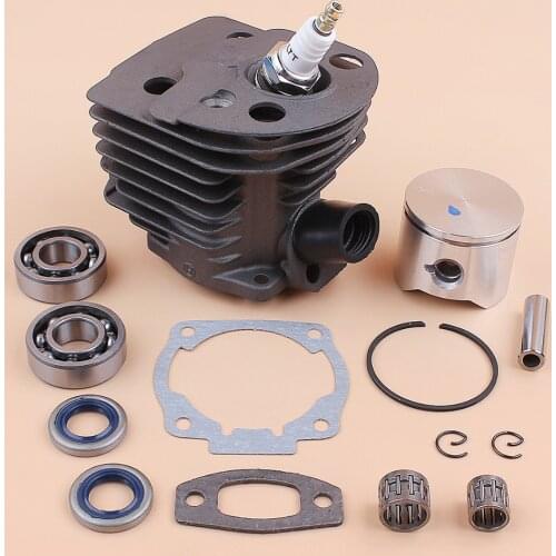 45MM Cylinder Piston Crank Bearing Oil Seal Engine Motor Kit Fit HUSQVARNA 55 51 50 Chainsaw Rebuild Parts OEM 503168301