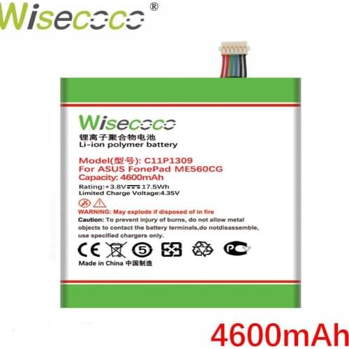 Wisecoco C11P1309 4600mAh Battery For Asus Fonepad Note FHD 6 ME560CG K00G Phone Replace + Tracking Number