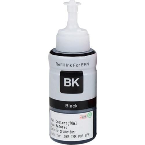 Black Printer Refill ink For Epson 664 ink Printer L355 L350 L362 L366 L550 L555 L566 L800 L801 L805 L110 L120 L132 L210 L222