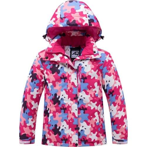 -30 Childrens Snow Suit Wear Snowboarding Clothing Waterproof Winter Coat Outdoor Sports Skiing Jacket for Boys and Girls