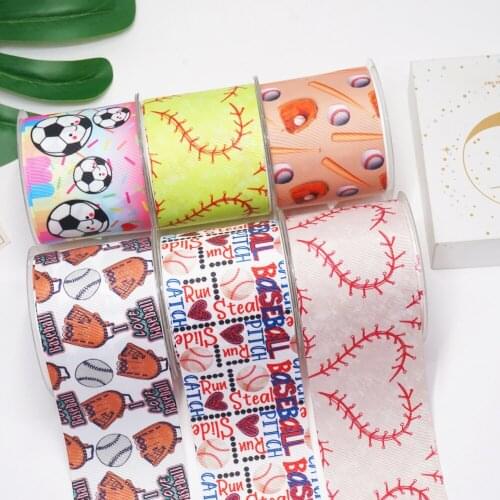 DIY Cartoon Sports Printed Grosgrain Ribbon For Craft Supplies Sewing Accessories 5 Yards, Planar Resins Mold 10 Pieces. 53431
