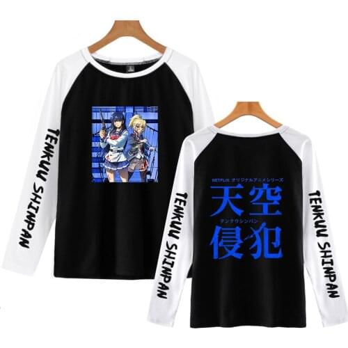 High-Rise Invasion T-Shirt Men Women Fitness Tee Long Sleeve Cotton Fashion Japanese Anime Print
