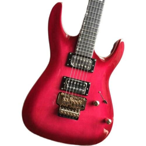 Custom double rock guitar gold accessories are available in color