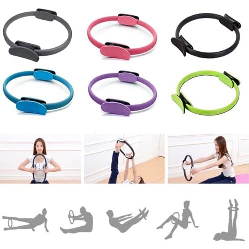 Portable Size 38CM Yoga Resistance Ring Lightweight Slimming Magic Circle Thighs Legs Resistance Yoga Ring Training Tool