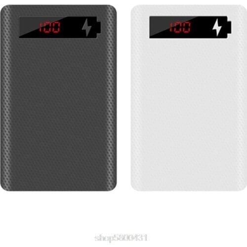 L5 LCD Display DIY 5x18650 Battery Case Power Bank Shell Portable External Box Without Battery Powerbank D10 20 Dropship