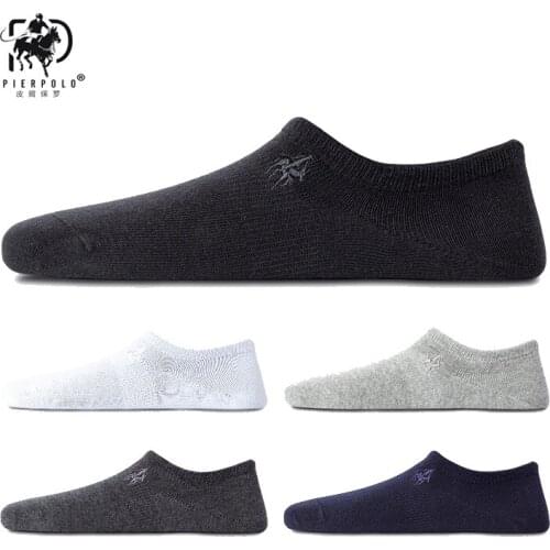 Summer Men Socks PIERPOLO Brand High Quality 5Pairs/lot New Fashion Cotton Socks Meia Short Ankle Socks Men calcetines