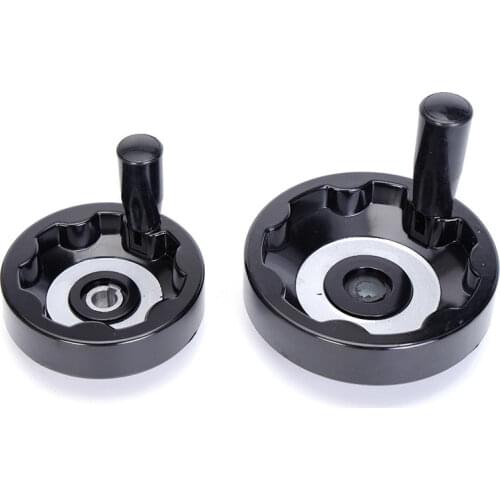 Machine Tools Handwheel Foldable Inner Corrugated Handwheels Milling Lathe CNC Hand Wheel Bakelite Wavy Round 100/125/160/200mm