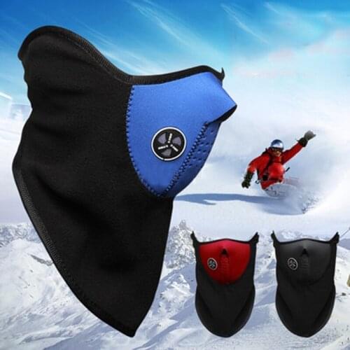 Sports Ski Snowboard Fleece Half Helmet Face Mask Winter Hood Windproof Cap Headwear Thermal For Bicyle Cycling Motorcycle MZ