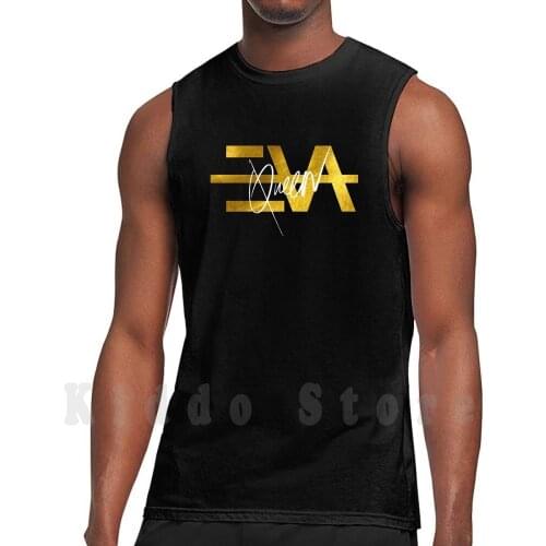 Eva Queen Logo Tank Tops Vest 100% Cotton Eva Queen Eva Queen Kitoko We Fleek Bramsito Aya Aya Nakamura Alibi Jazz Music
