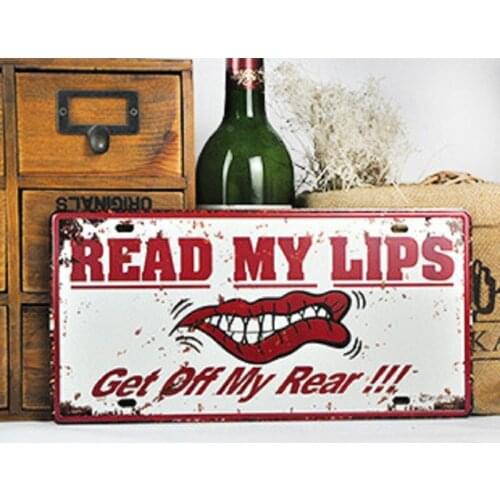 Retro iron sheet metal craft painting / decorative painting Bar Coffee Shop clothing store material manualidades home decor iron