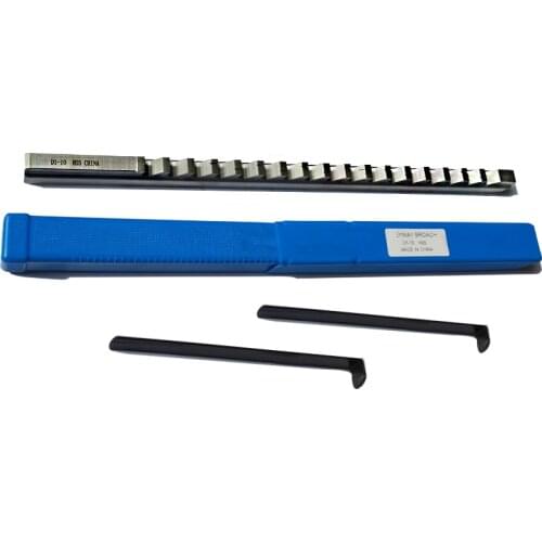 10mm D Push-Type Metric Sized with Shim HSS Cutting Groove keyway broach broaches set key broaching tool tools