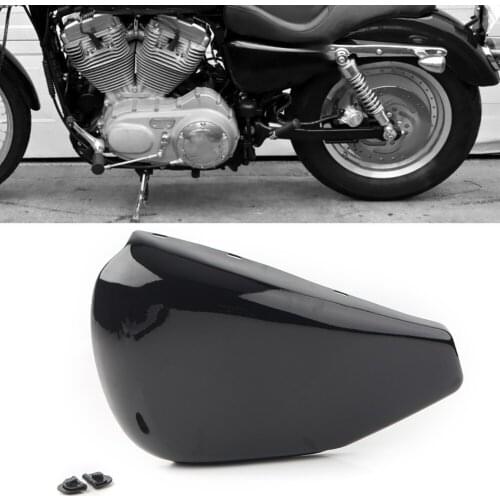 Motorcycle Battery Left Side Faring Cover Guard for Harley Sportster XL883 XL1200 2004 2005 2006 2007 2004-2013 Gloss Matt black