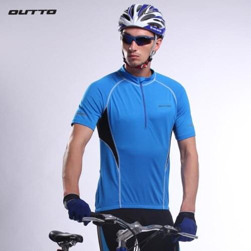 Outto mens short sleeve cycling jersey breathable bike jersey summer bike shirt #665