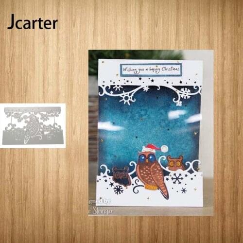 New Metal Cutting Dies Christmas Bird Owl Snowflakes Craft Handmade Knife Mould Blade Punch Stencils Dies Cut Scrapbooking Model