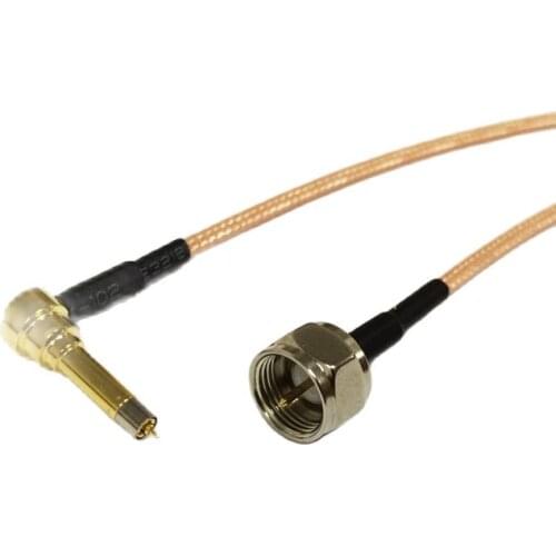 New Wireless Modem Wire F Male Plug To MS156 Right Angle Connector RG316 Cable Pigtail 15CM 6"