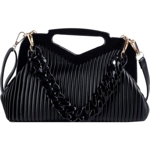 Triangle Handbag Designer Pleated Shoulder Bag for Women Clutch Purses High Quality Crossbody Bag Satchels Hobo Bags