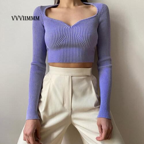 Женские свитера и кардиганы VVVIIMMM China At AliExpress