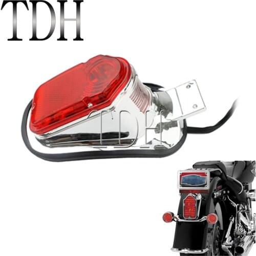 Motorcycle Tombstone Tail Light Rear Brake License Plate Light Taillight For Harley Touring Sportster XL 883 1200 Cafe Racer