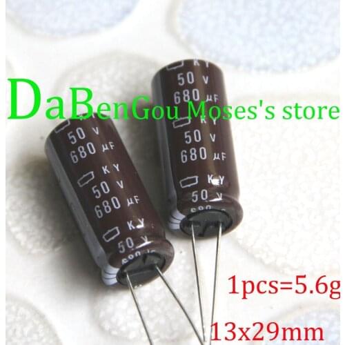 50v 680uf +/-20% Capacitance NCC KY 100% Original New Audio Electrolytic Capacitor Radial 13x30mm Capacitors