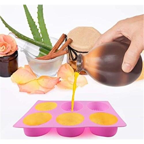 6-Cavity 3D Bee Soap Mold Honeycomb Silicone Molds for Soap Making DIY Resin Wax Candle Mold for Homemade Craft