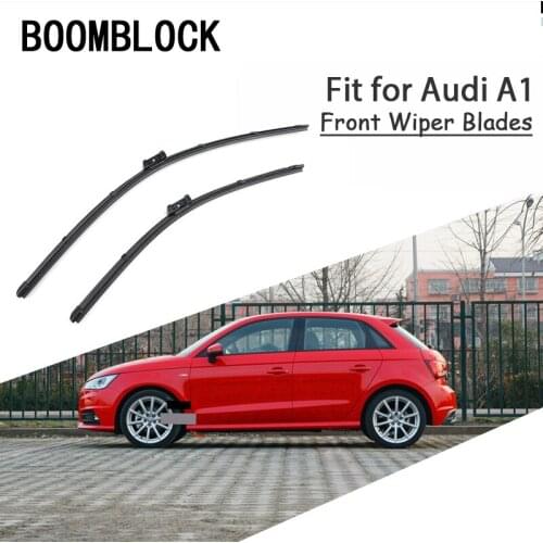 BOOMBLOCK 2PCS High Quality Front Windshield Wiper Blades For Audi A1 2015 2014 2013 2012 2011 2010 Accessories