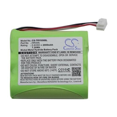 Cameron Sino 2000mAh Battery HR3AA for Tyro TY 55.00.56
