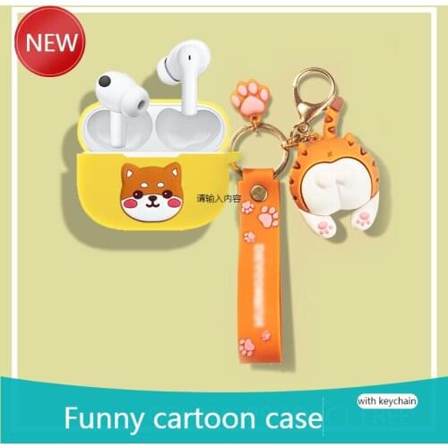 For Vivo Tws 2 Cartoon dog Wireless Bluetooth Earphone Case Charging box soft shockproof Cover For Vivotws2 /TWS 2E Coque