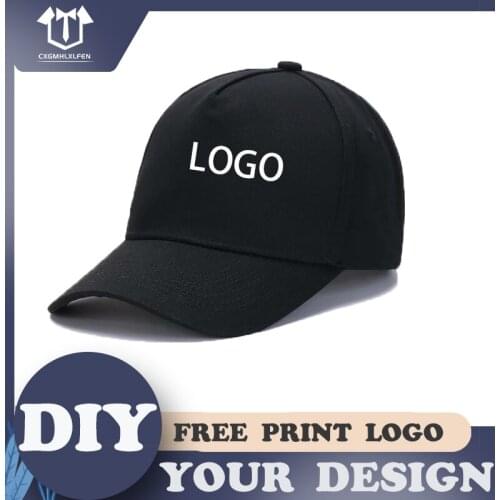 Multicolor golf caps, baseball caps, peaked caps, sports sunshade, pure cotton, five-piece air holes, high-end custom logo hats