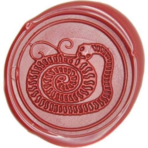 Chinese Zodiac Snake Wax Seal Sealing Stamp Vintage Custom Picture Logo Wedding Invitation Sticks Spoon Gift Box Set Kit