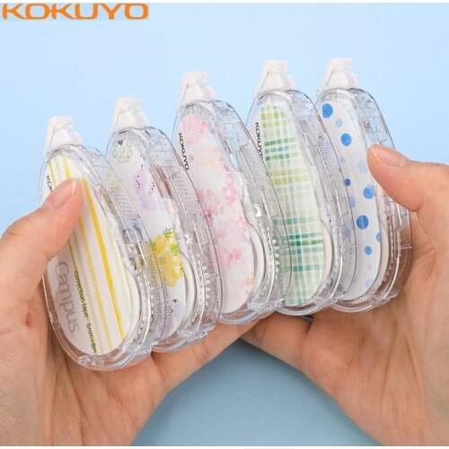 New Products Japan KOKUYO Correction Tape Set Campus Base Paper Students Use Color Replaceable Core Correction Tape Economical8m