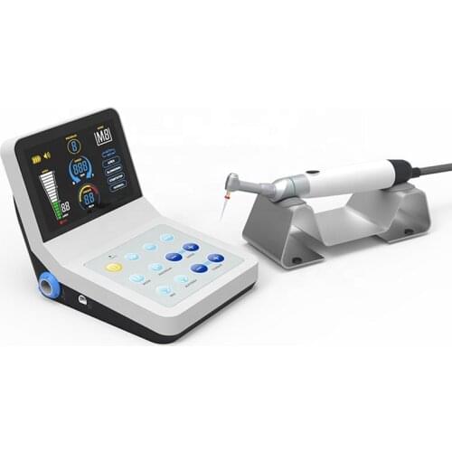 OLED R-Smart Plus Dental Endodontic Motor with Apex Locator Rotary File Endomotor 16: 1 Contra Angle for Root Cancal Instrument