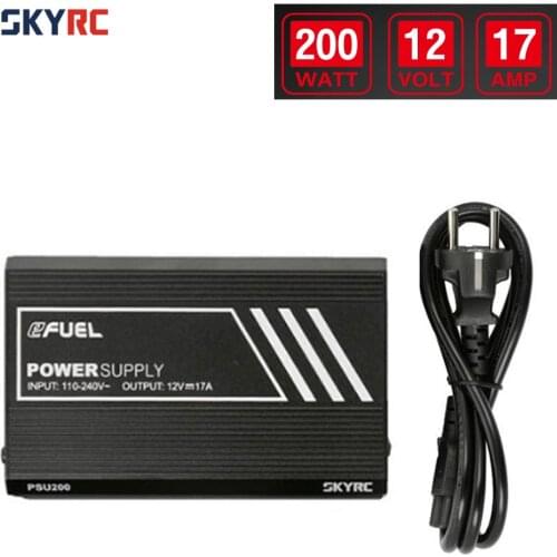 SKYRC eFUEL PSU200 200W 17A Power Supply Adapter for SKYRC B6 Lite B6 mini Charger Model RC FPV Racing Drone Quadcopter RC Parts