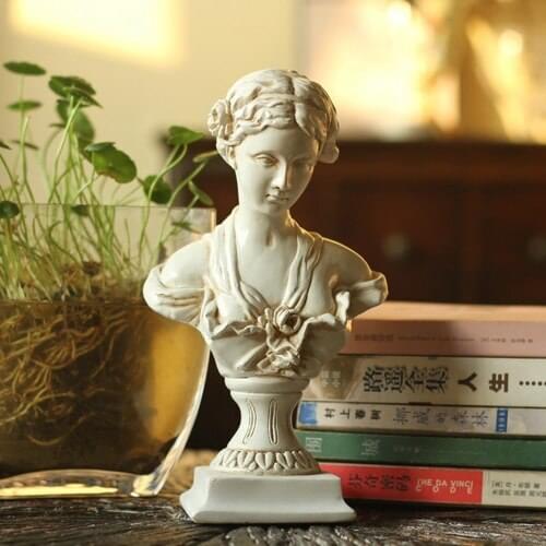 Girl Statue Angel Head Christian Goods Resin Sandstone Crafts Living Room Decoration Family Decoration Holiday Gift