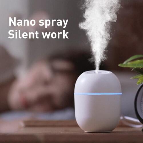 Dropshiping Humidifier Ultrasonic Mini 220ml LED Light USB Air Humiidfier Aroma Essential Oil Diffuser Portable Moisturizing