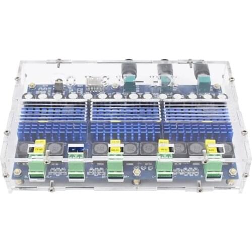 XH-A310 Bluetooth 5.0 TDA3116D2 Digital Amplifier Board Four-Channel Dual Bass Dual Stereo 2*50W+2*100W Audio Amplifiers