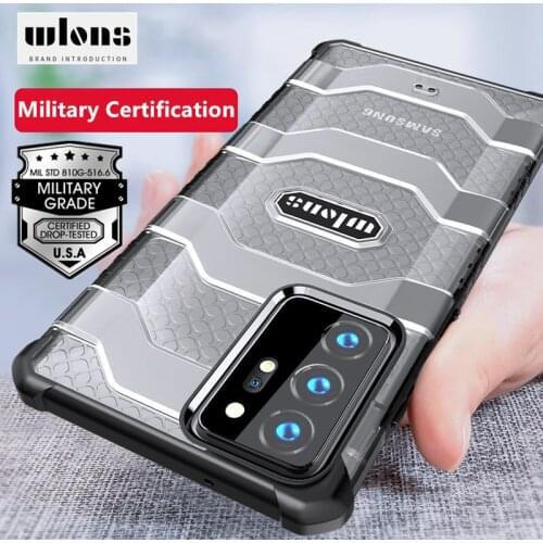 For Samsung Galaxy Note20 Ultra Wlons Military Rugged Armor Case for Samsung Note 20 Ultra 5G Drop-tested Protection Back Cover