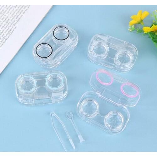 1PCS Travel Portable Contact Lens Case for Men and Women Cute Small Travel Contact Lens Care Kit Container Holder Lenses Box