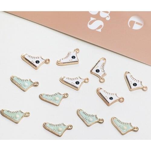 10pcs DIY Shose Pendants Handmade Hollow Pendant Charms for DIY Necklace Earrings Jewelry Making Findings