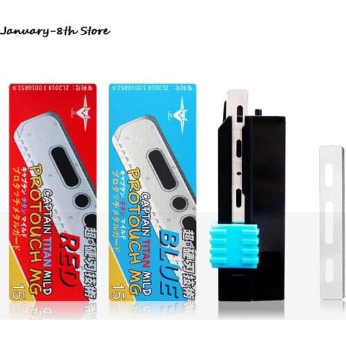 15 Pcs Senior Mens Shaver Feather Blades Stainless Steel Replacement Professional Barber Razor Knives Blade