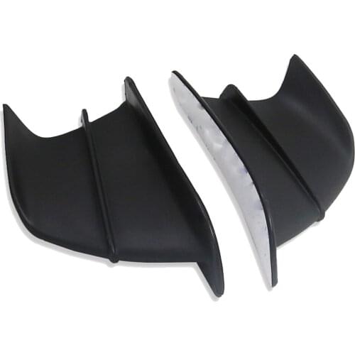 2 Pcs Black Motorcycle Winglet Aerodynamic Wing Kit Spoiler For KAWASAKI Ninja H2 H2R Yamaha BWS RS JOG JOE GP