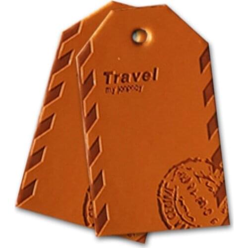 Travel Leather Hang Tags for Jeans Clothing Patches for Decorative Applique Hand Made Swing Leather Labels for Luggage Name Card